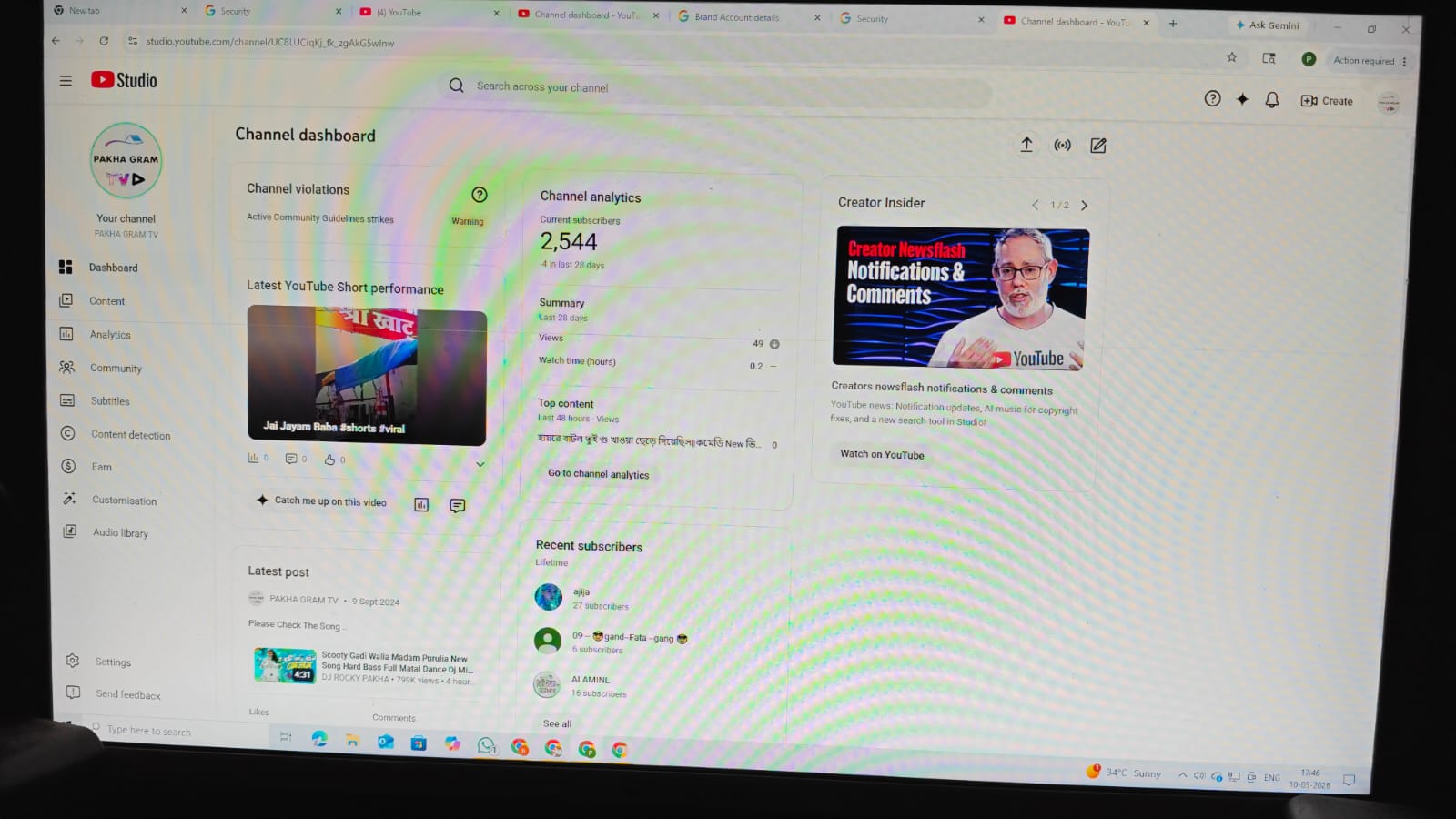 YouTube Channel For Sale | 2.5K Subscribers | 312K+ Views | Warning Channel | Full Transfer Deal